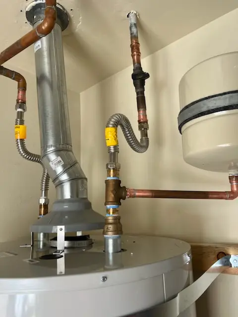 Water heater installation and plumbing repair in Vehlin